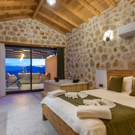üzümlü 2 Bedroom Secluded With Private Pool Hot Tub * Kalkan
